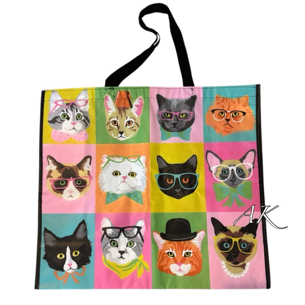 Cool Cats Reusable Tote Bag - Picture 2 of 2